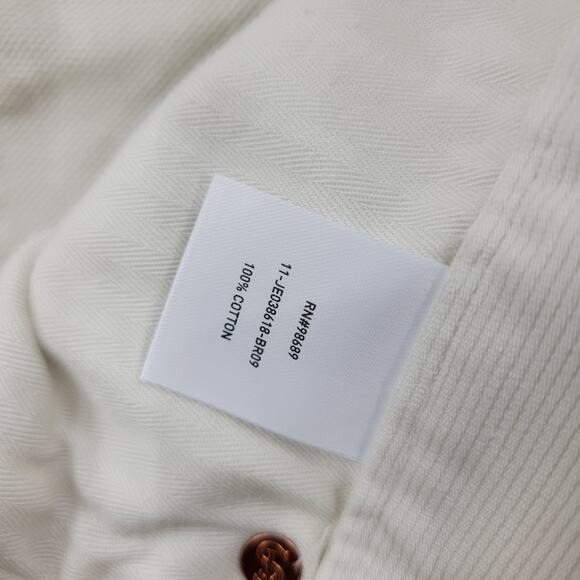 Todd Snyder Slim Fit Bedford Rugged Corduroy Pants size 33x32 White JE038618 - Picture 10 of 12